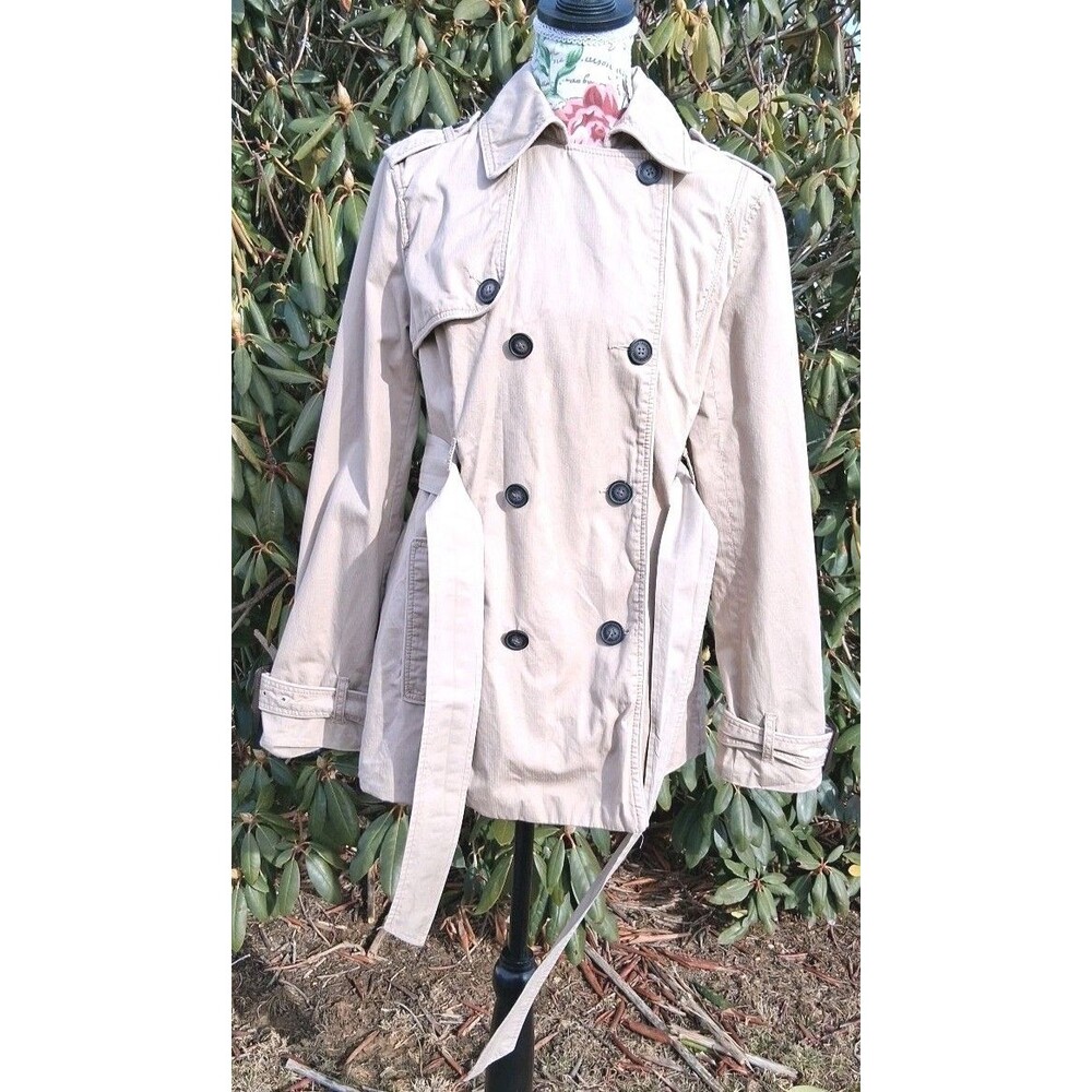American Eagle Outfitters AEO Jacket Safari Style Tan Lightweight Cotton Medium